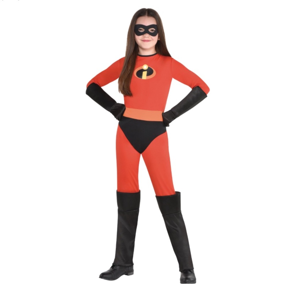 Disney’s The Incredibles Violet Jumpsuit w Gloves/Mask Costume size 8-10 Medium
